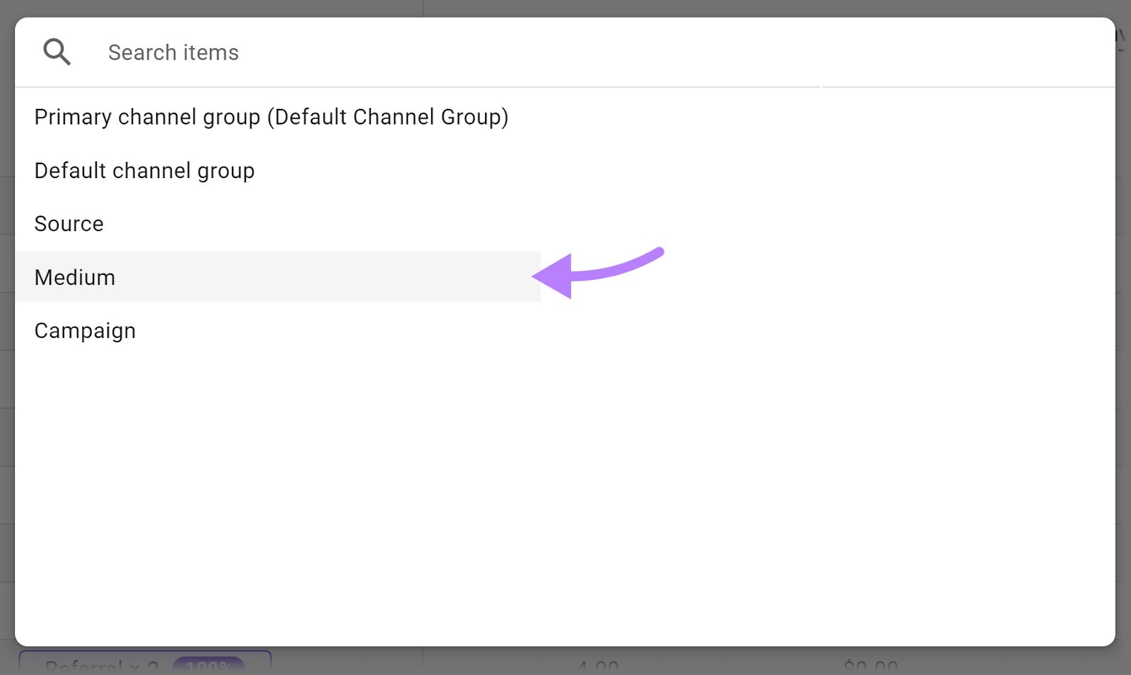 “Medium” option selected from the dialog box